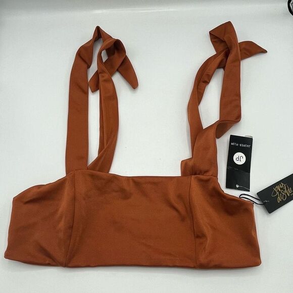 Joues De Sable Dominique Bikini Top Sz L Brown Sugar Swimwear - Picture 10 of 10